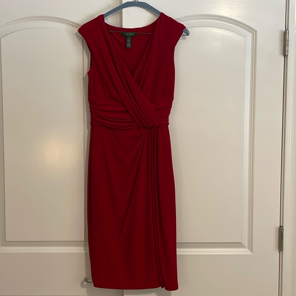 Ralph Lauren red dress size 2